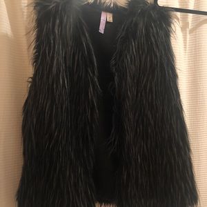 Faux fur vest